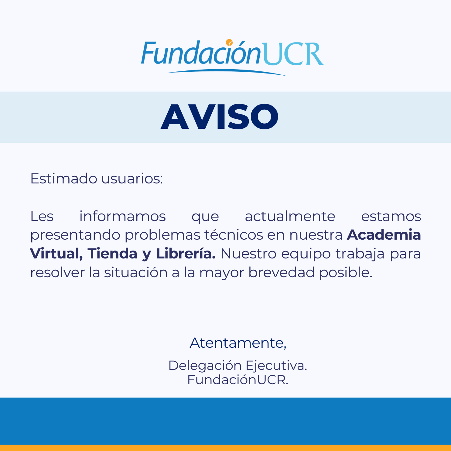 Aviso de mantenimiento